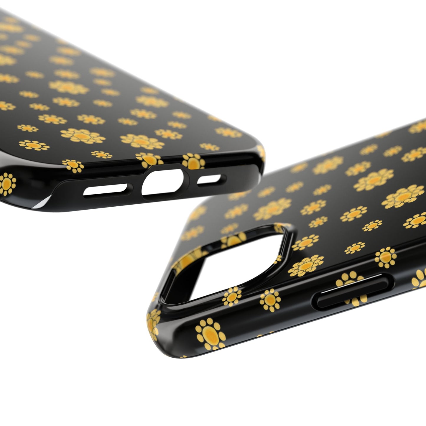 Bandana Dots Black / Yellow Phone Case
