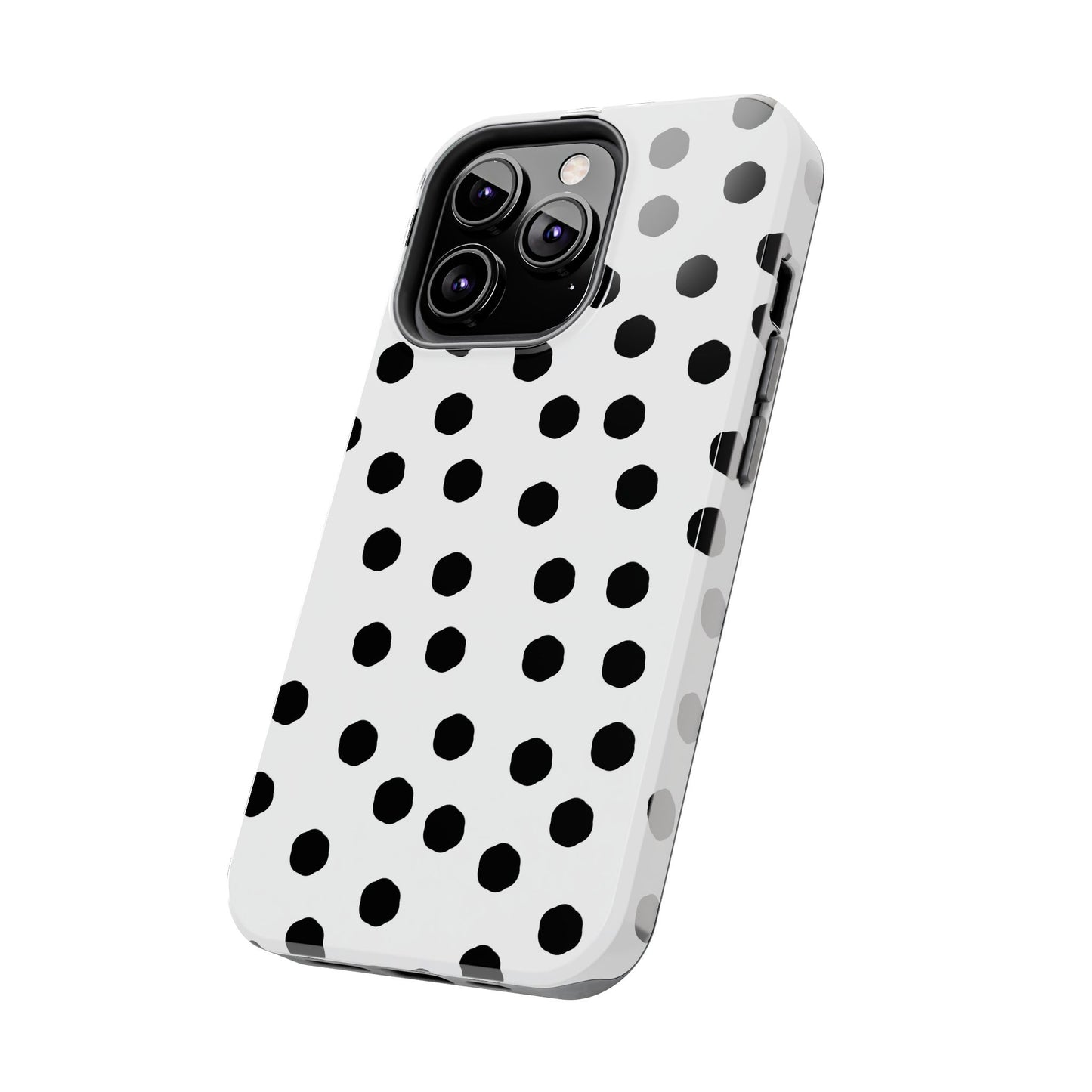 Jumbo Dots White / Black Phone Case