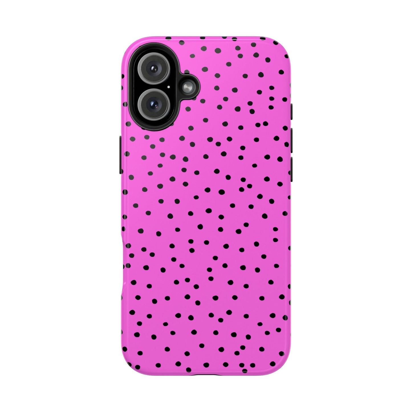 Dinky Dots Hot Pink / Black Phone Case