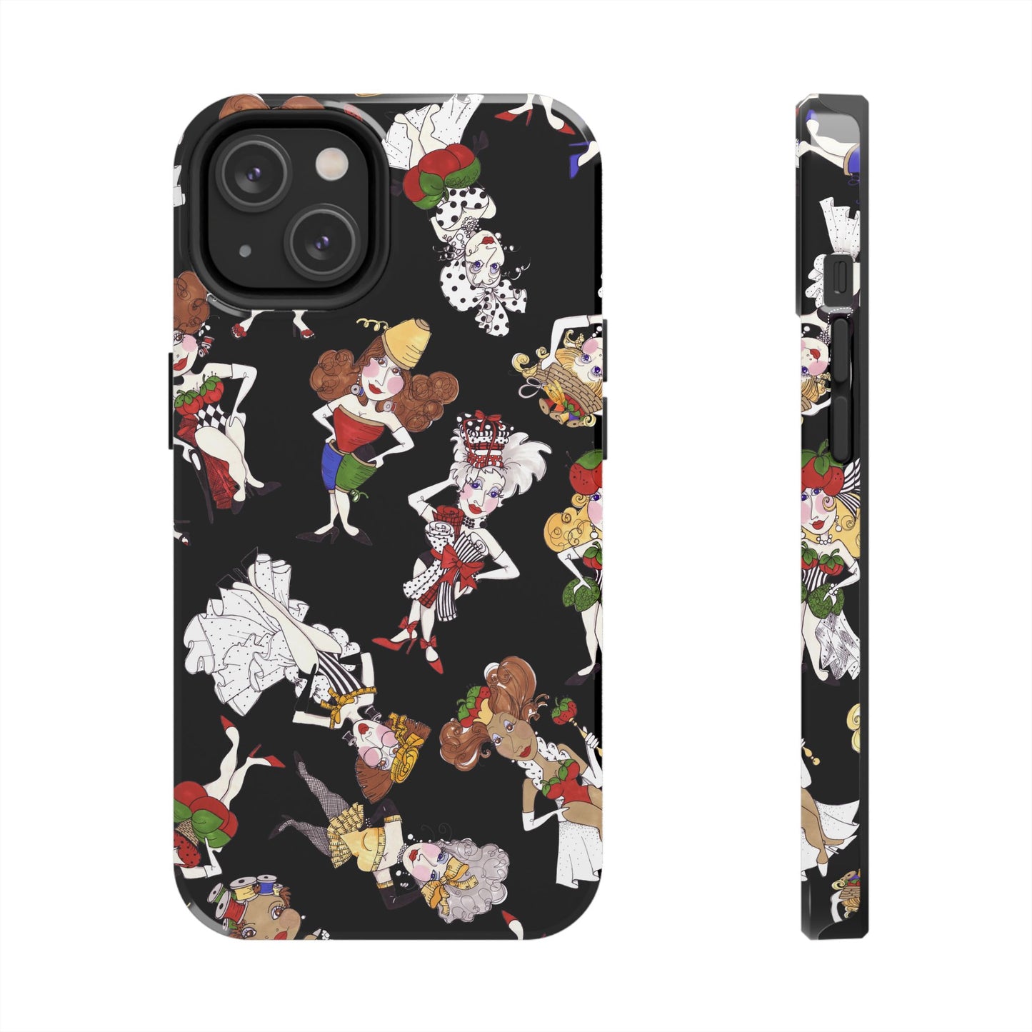 Sew Tossed Black Phone Case