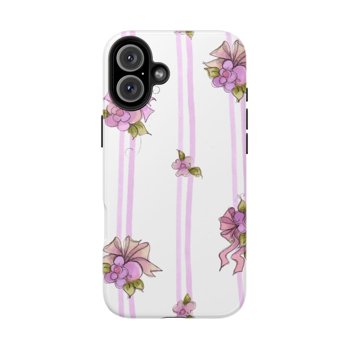 Flower Model Flower Stripe Phone Case
