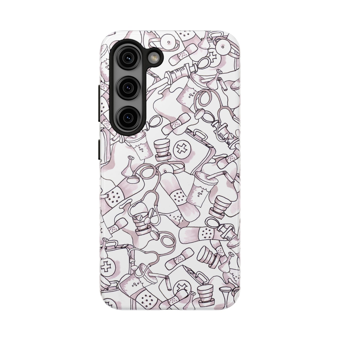 Med Stuff White Phone Case