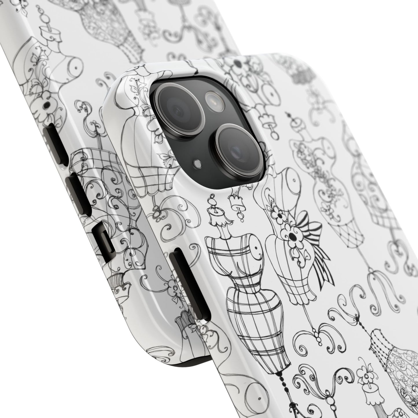 Mannequinique White / Black Phone Case