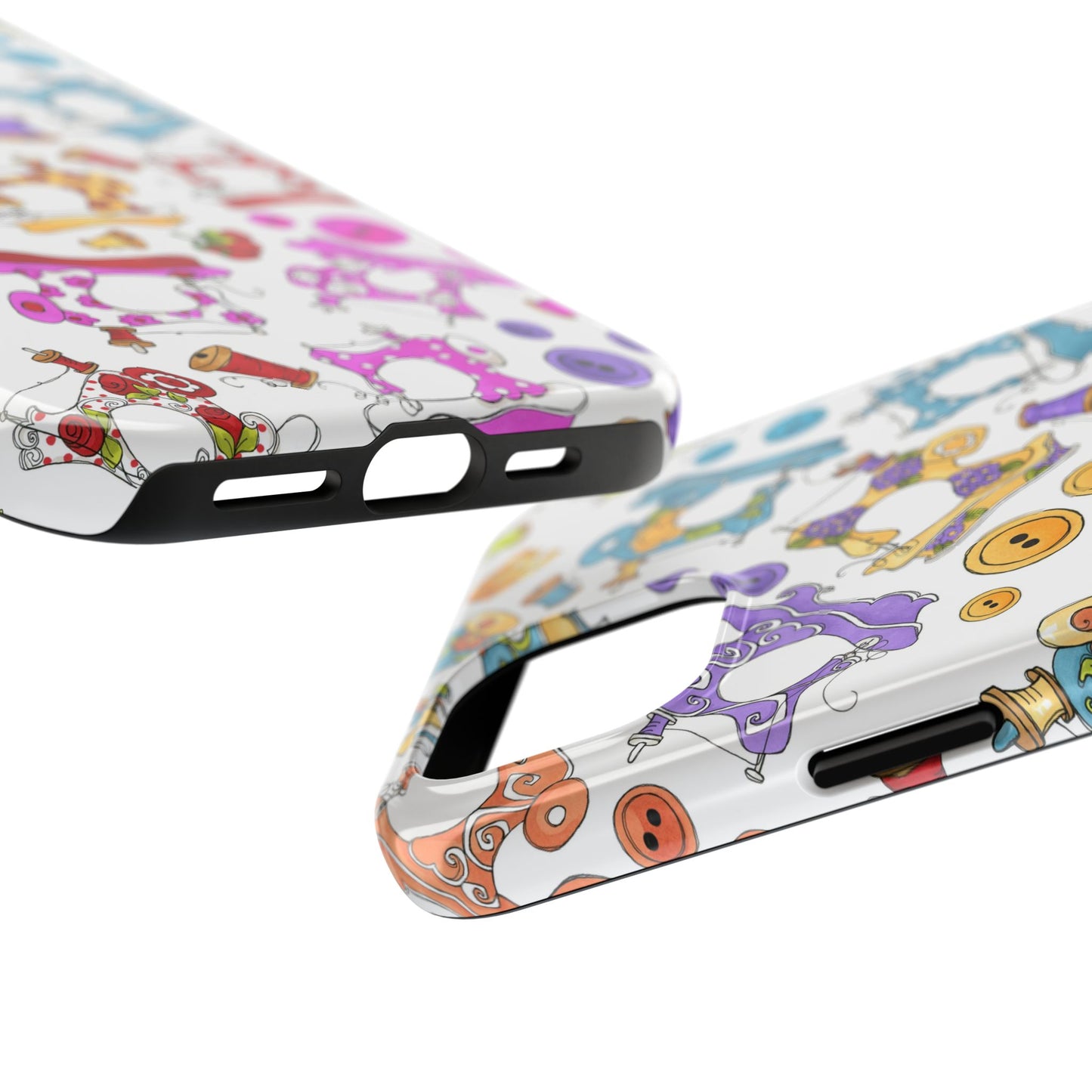 Sew Assorted White Phone Case