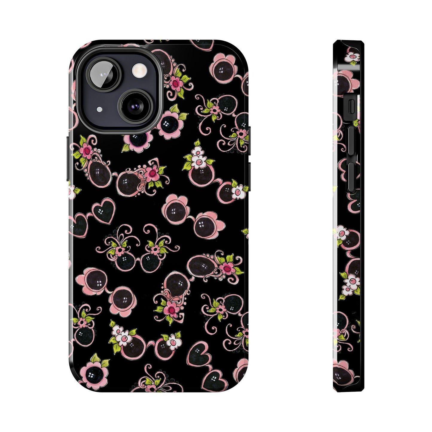 Tossed Shades Black Phone Case