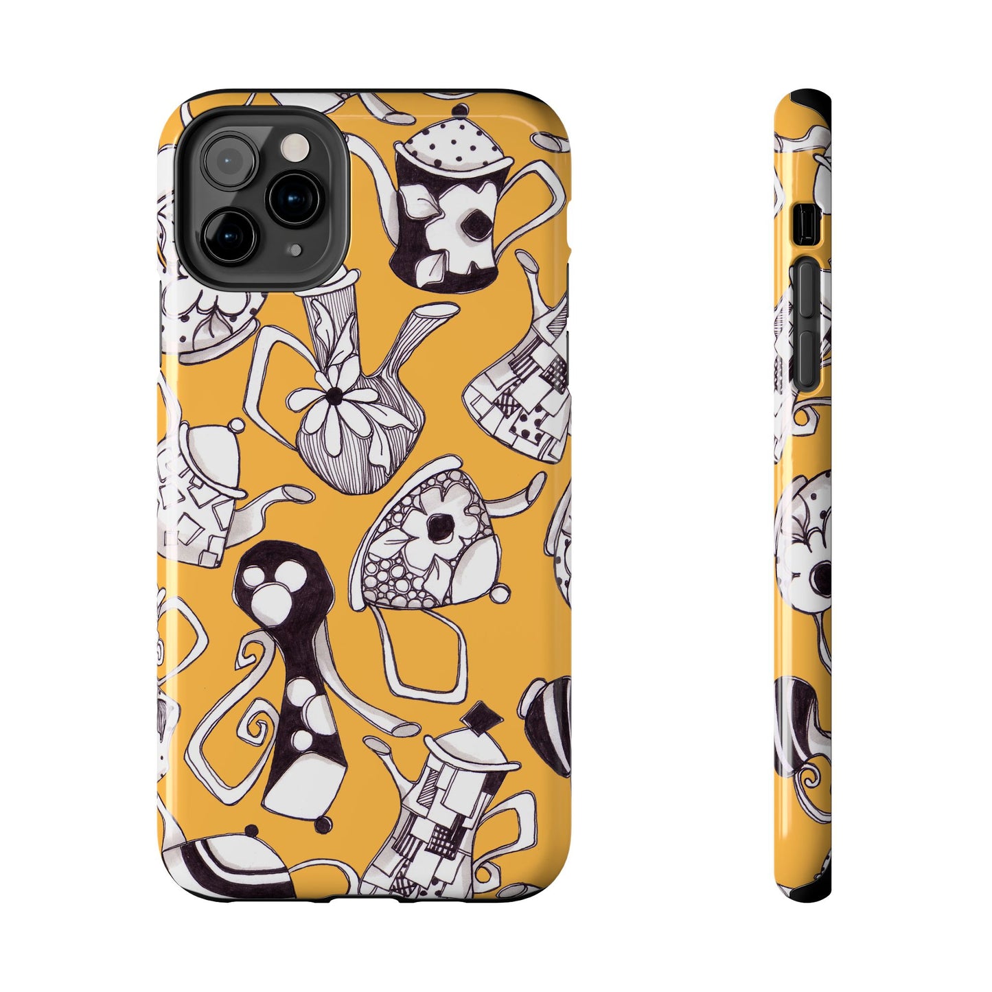 Fancy Pots Yellow Phone Case