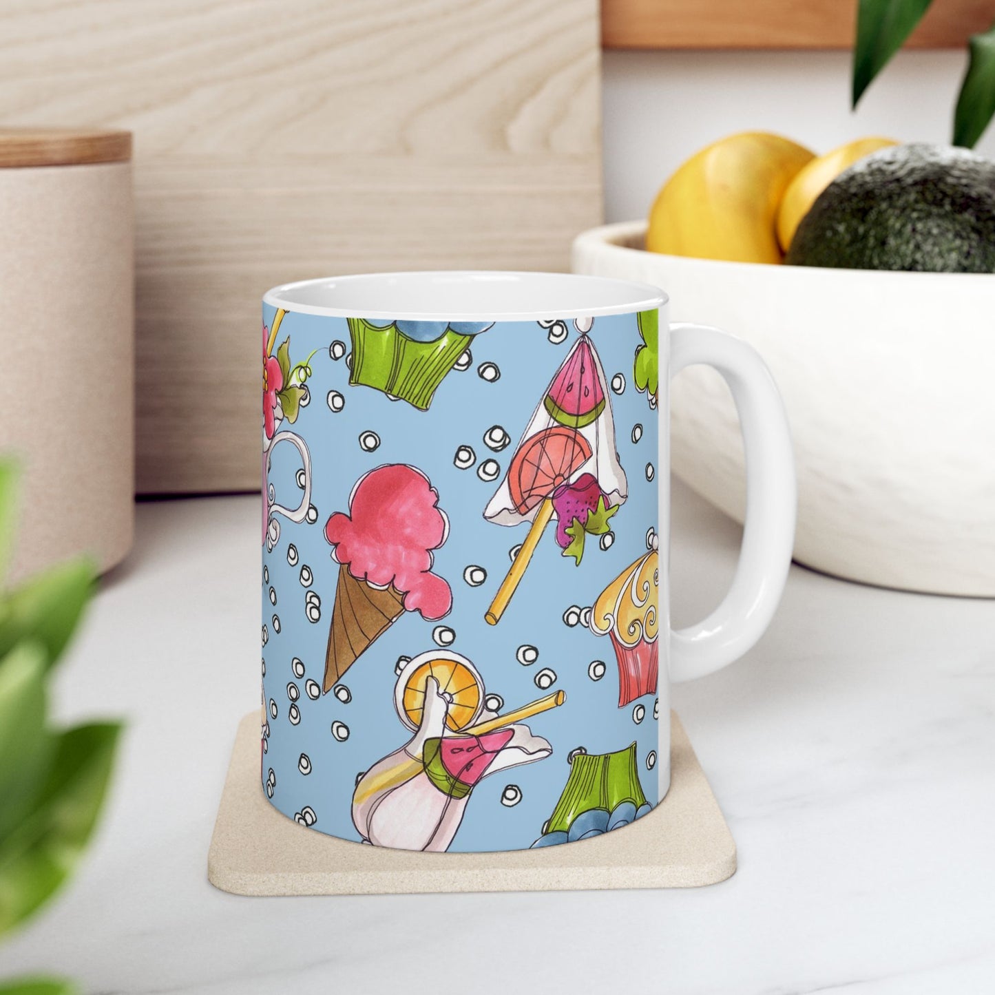 Resort Food Blue Cup