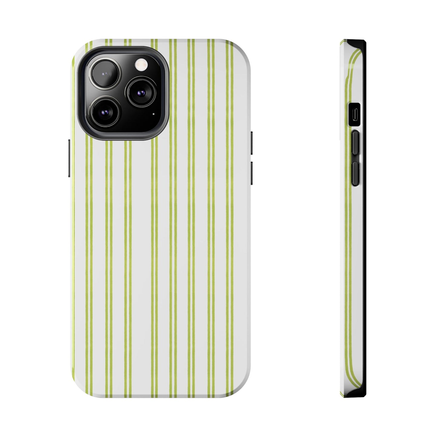 Green Double Stripe Phone Case