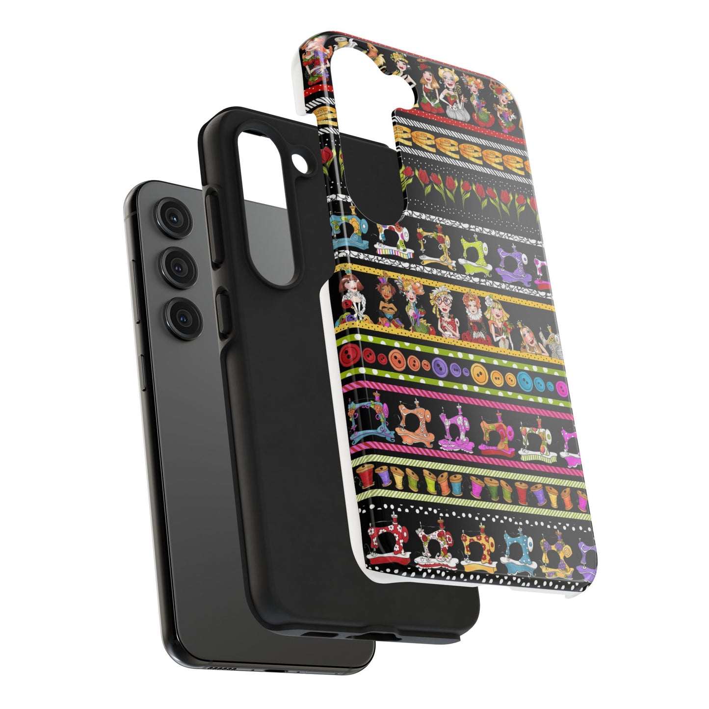 Curious Border Black Phone Case