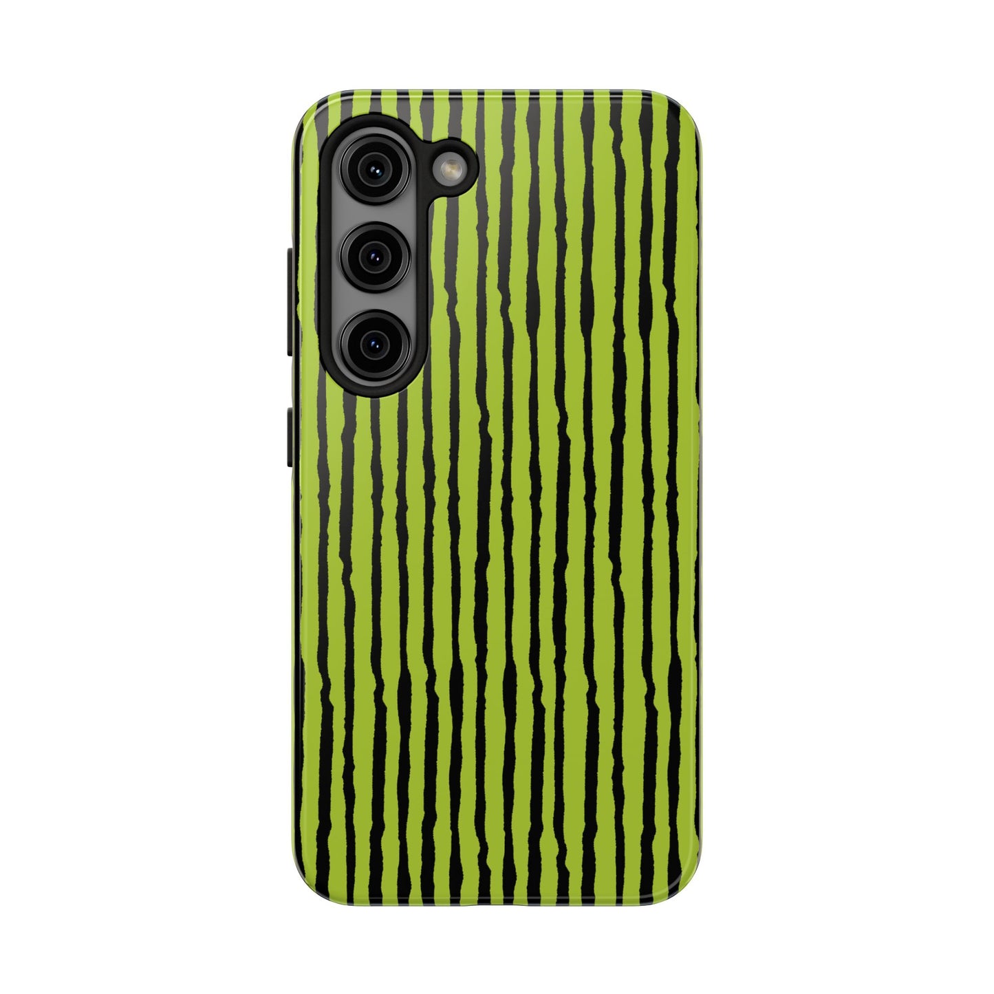 Sorta Stripe Green / Black Phone Case