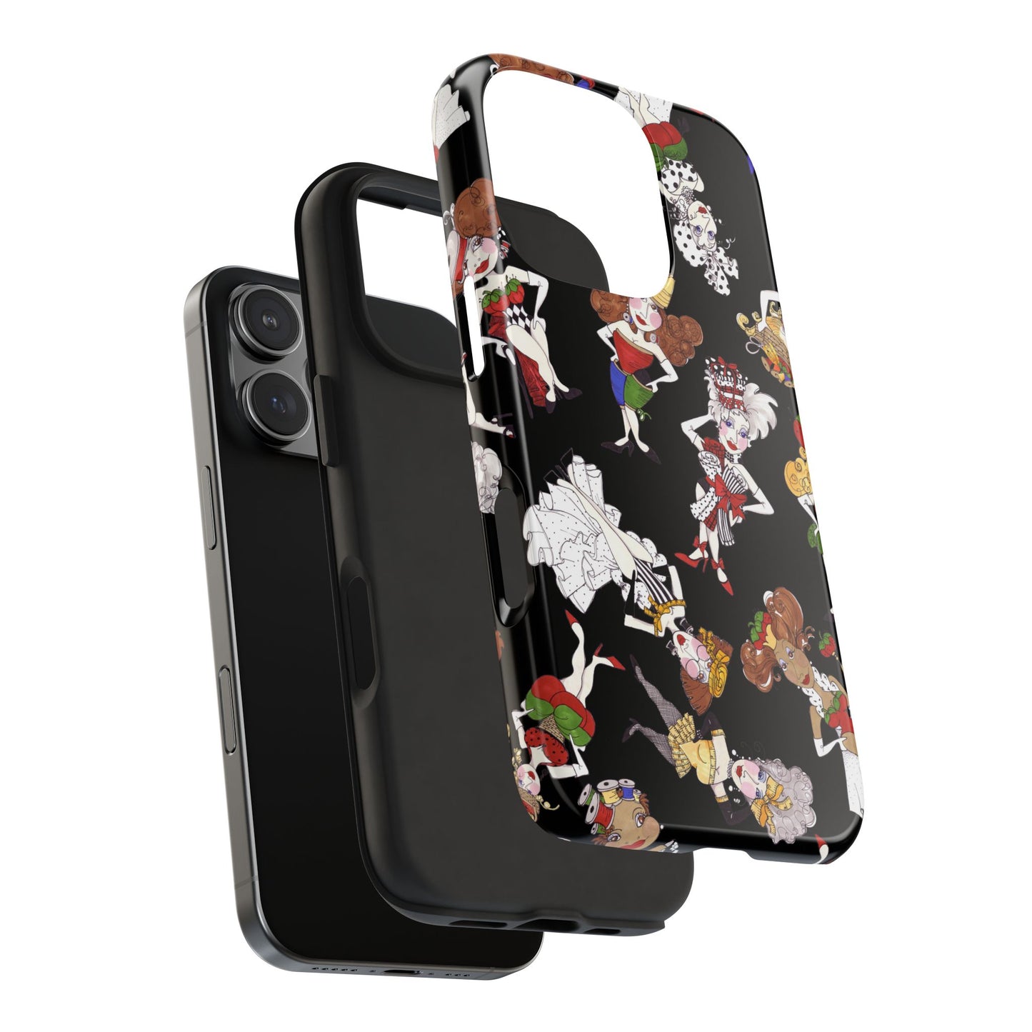 Sew Tossed Black Phone Case