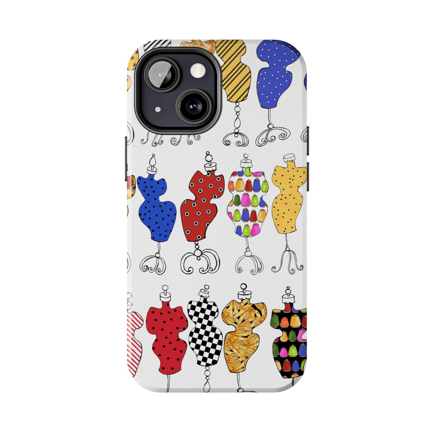 Go Figure White / Multi Phone Case