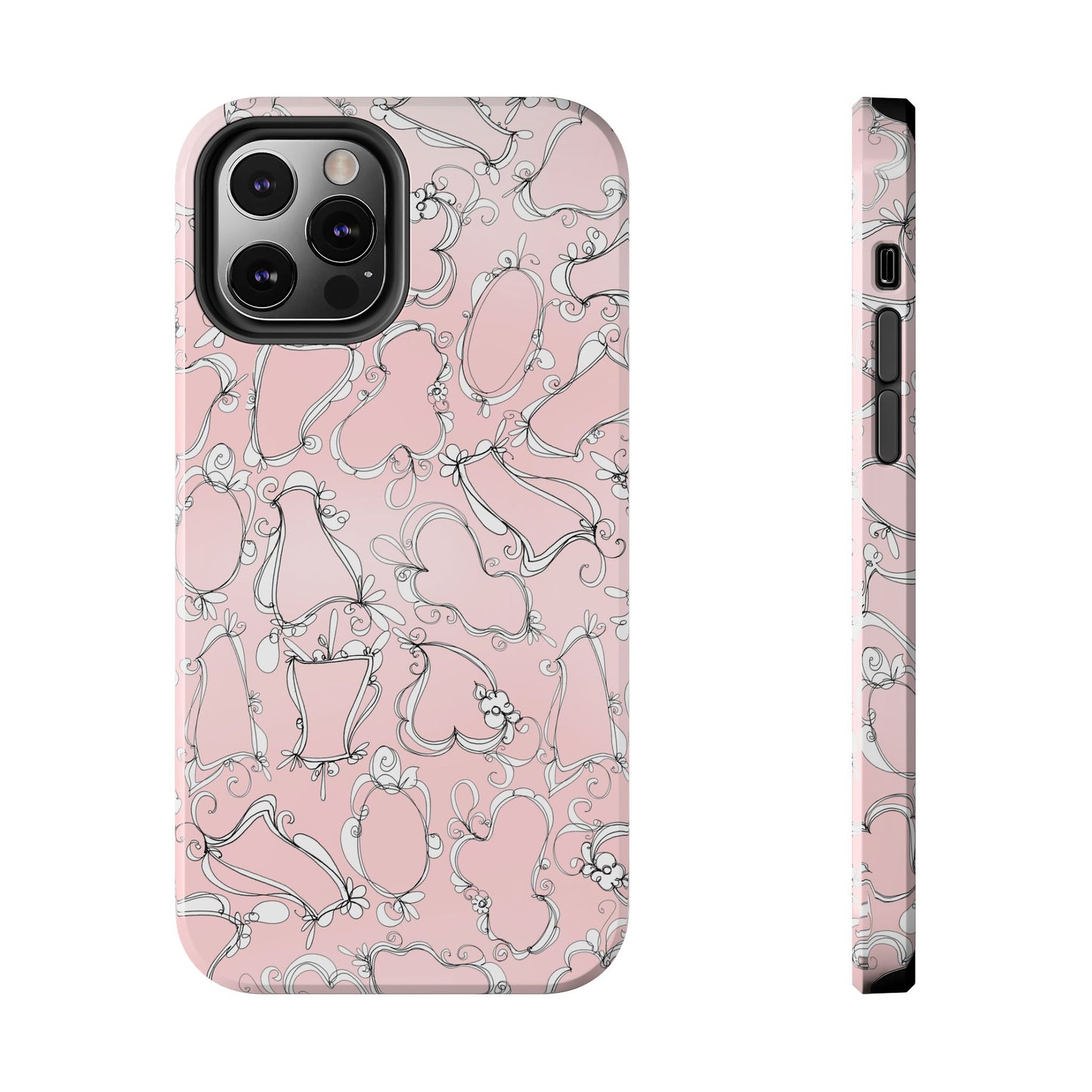 Fancy Frames Pink / White Phone Case