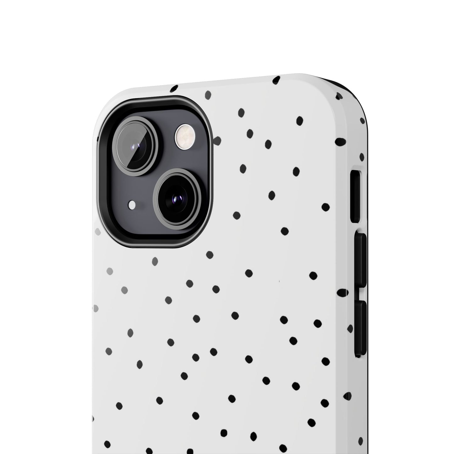 Space Dots White / Black Phone Case
