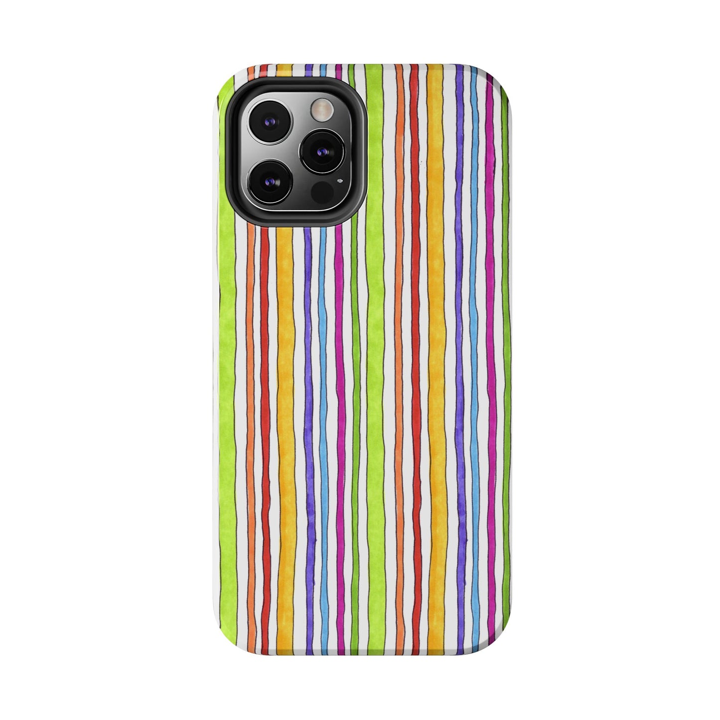 Stripe Fancy White Phone Case