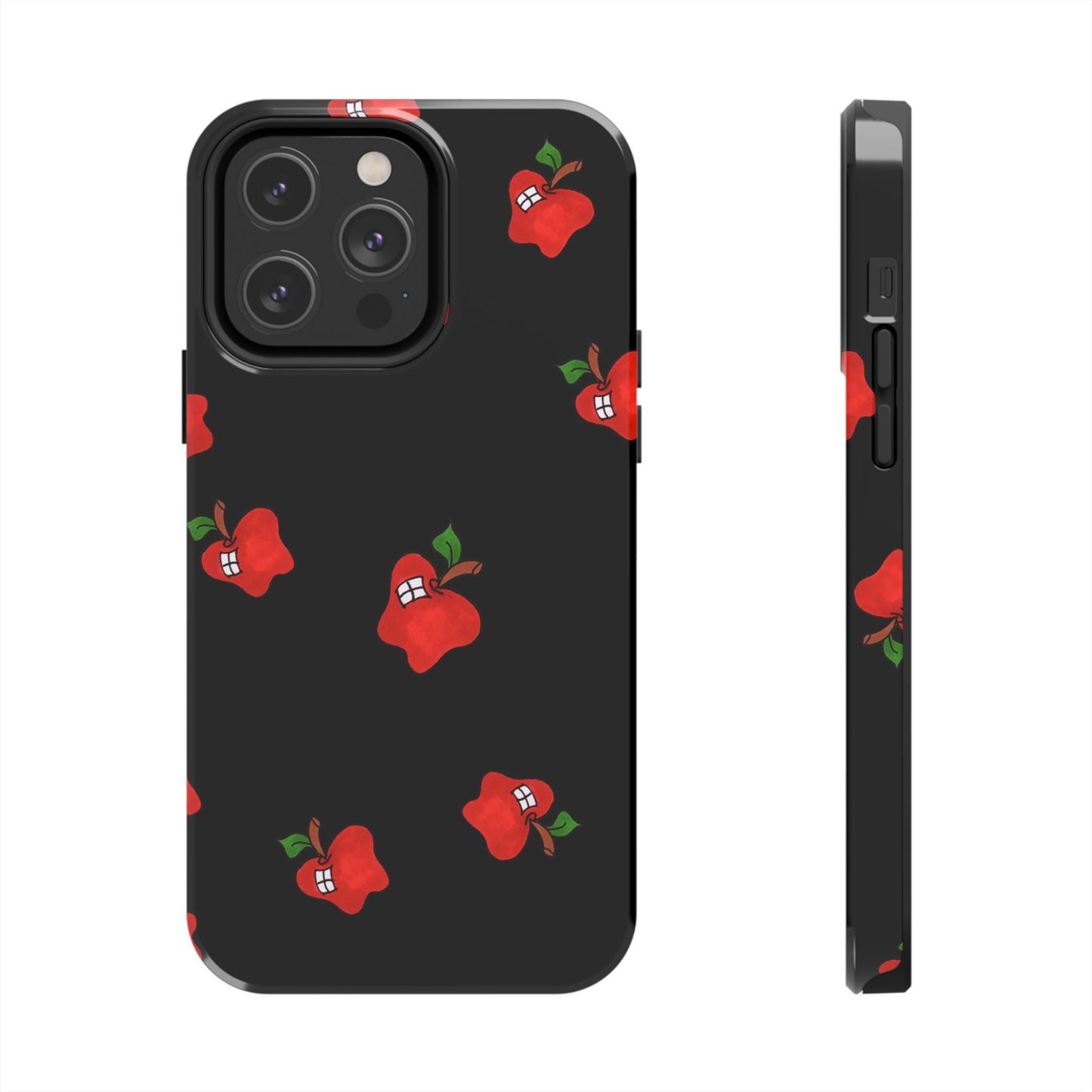 Flying Apples Black Phone Case