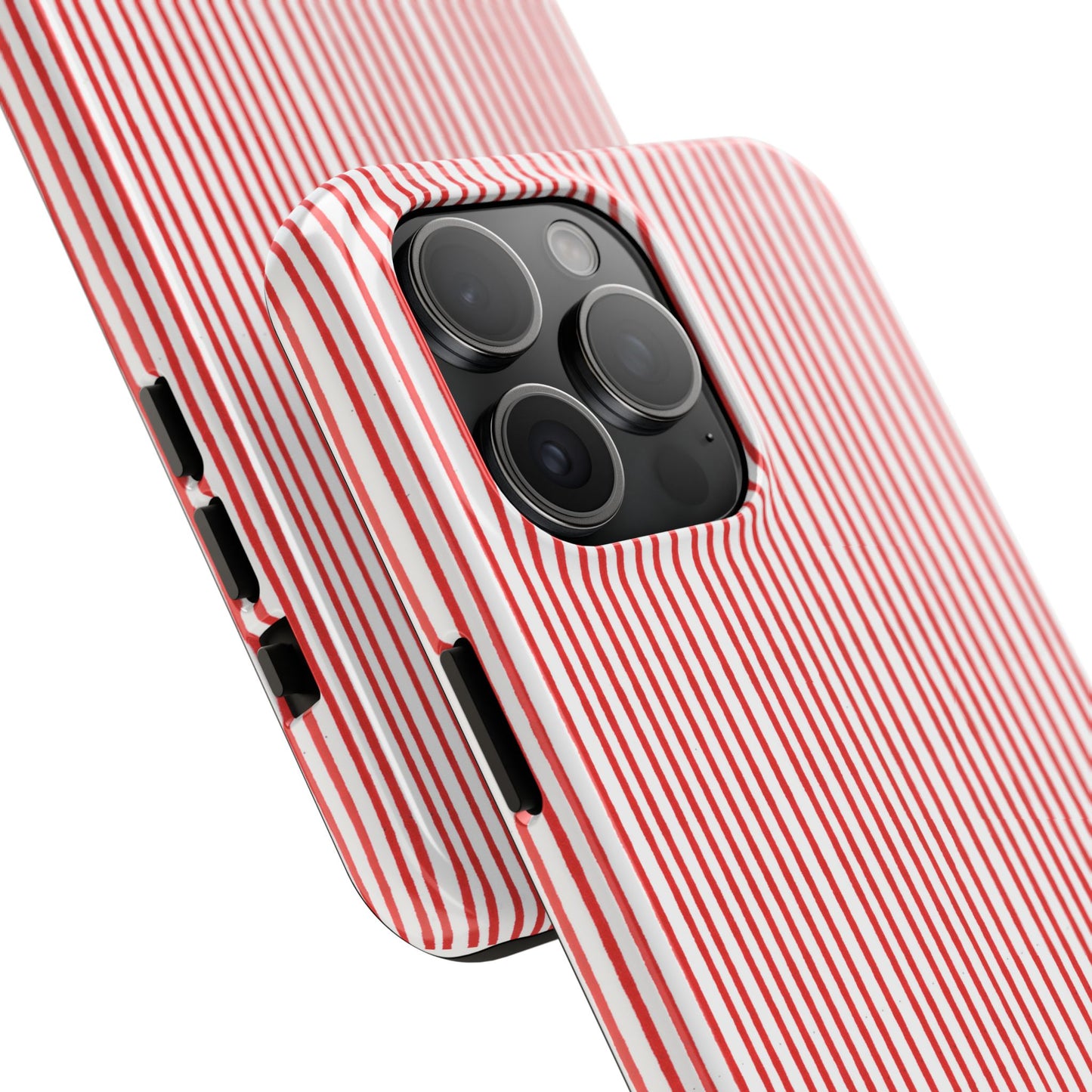 Stripe White / Red Phone Case