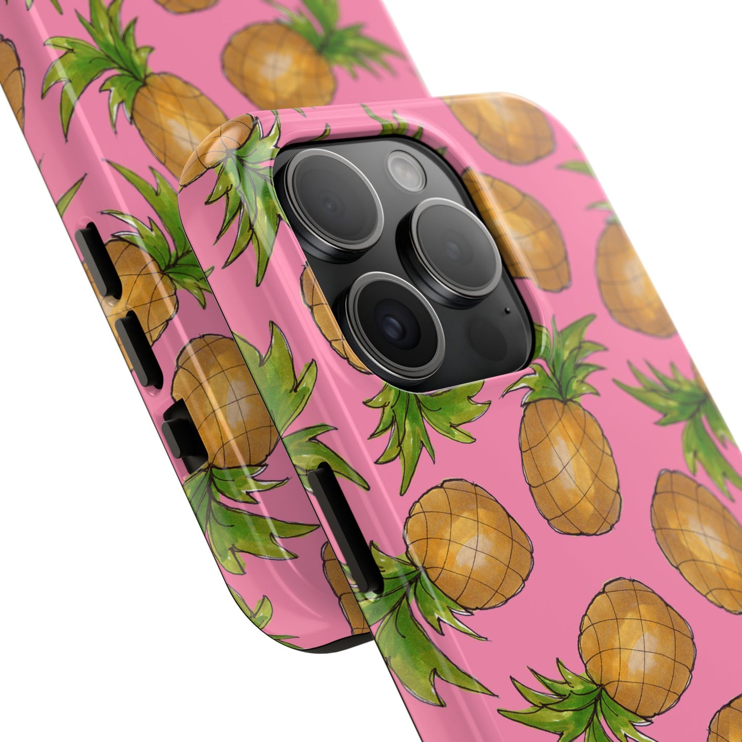 Pineapple Toss Pink Phone Case