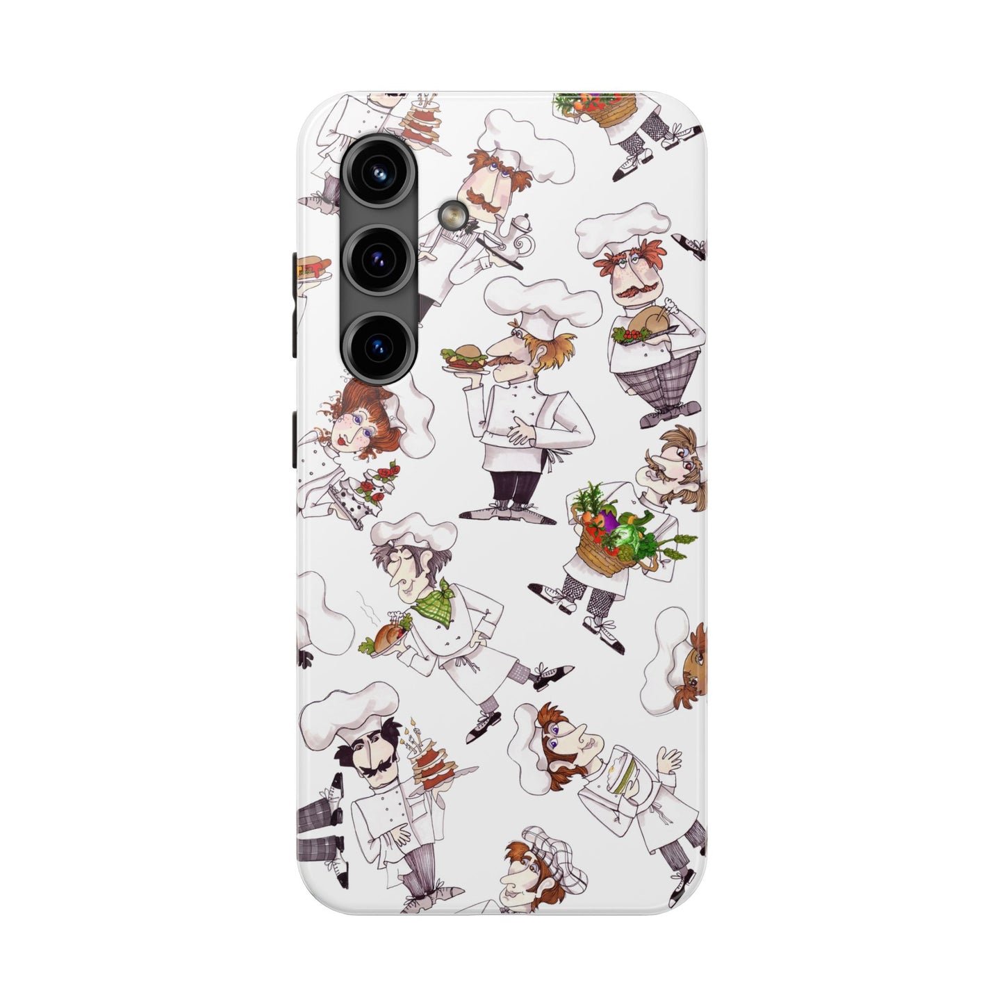Tossed Chefs White Phone Case
