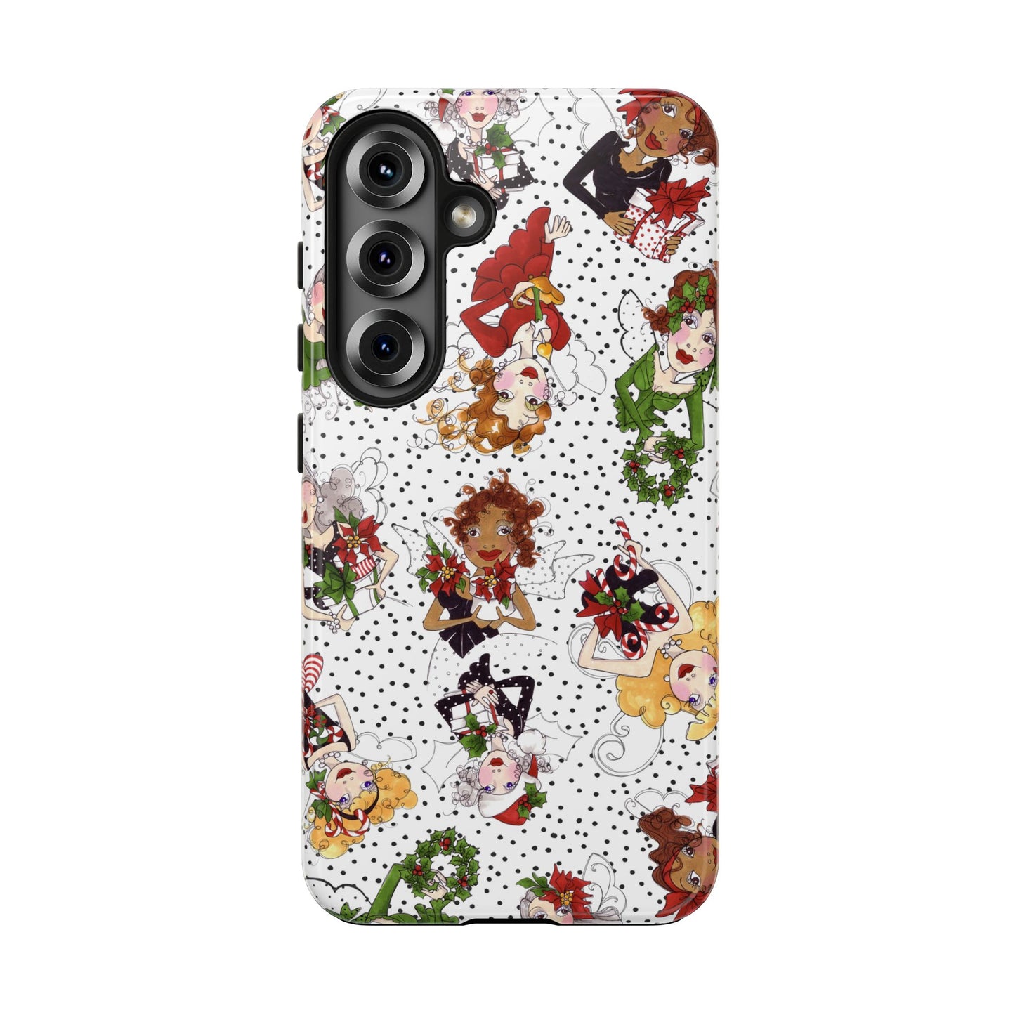 Fairy Toss White / Black Phone Case