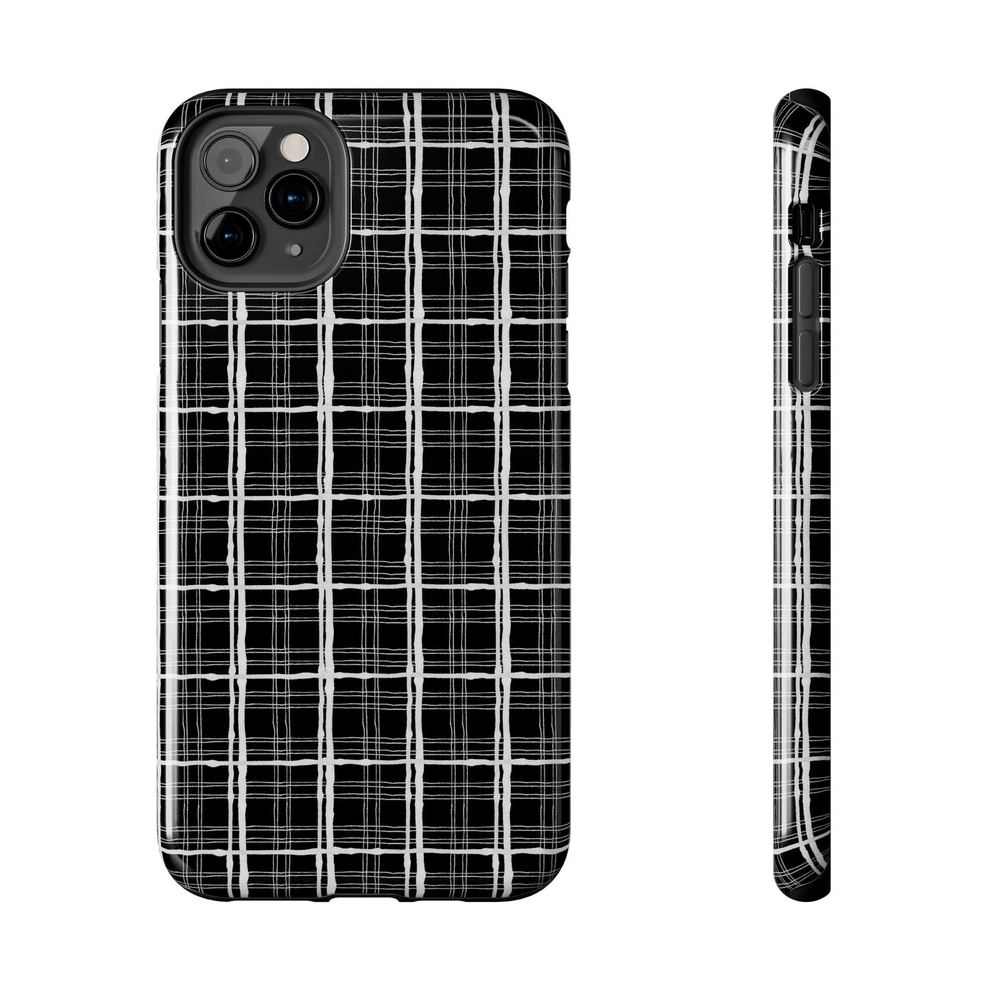 Sophistiplaid Black / White Phone Case