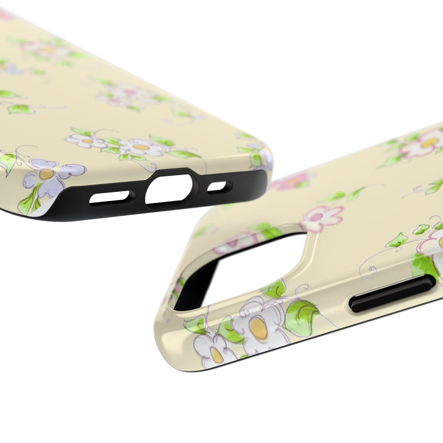 Precious Posies Yellow Phone Case