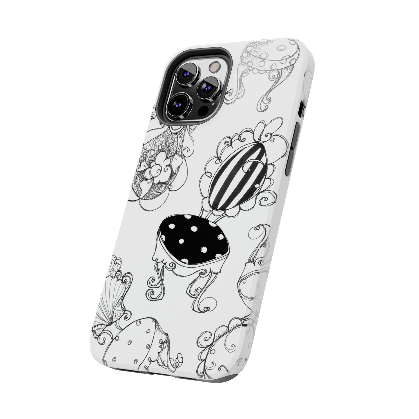 Bistro Chairs White Phone Case
