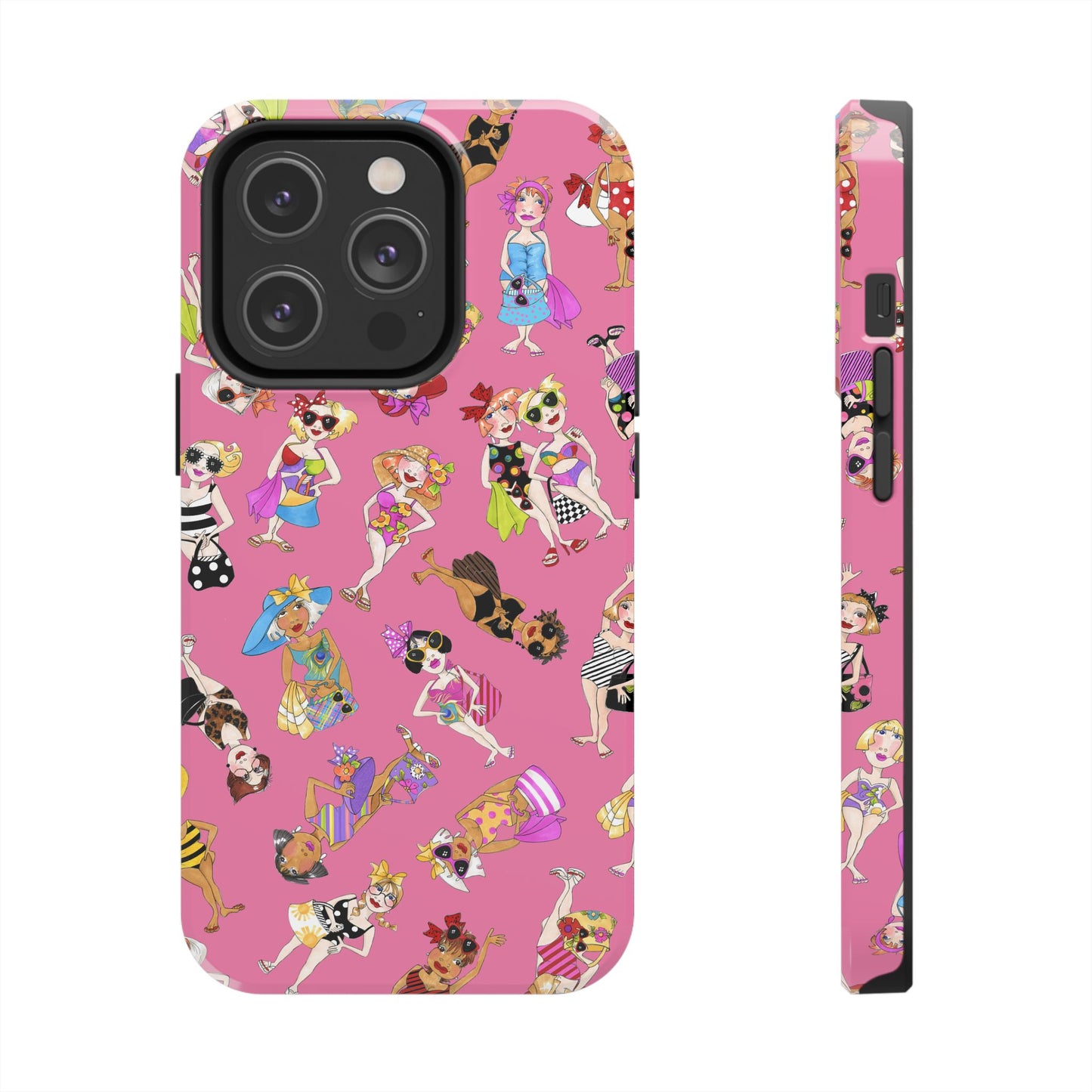 Tossed Beauties Pink Phone Case