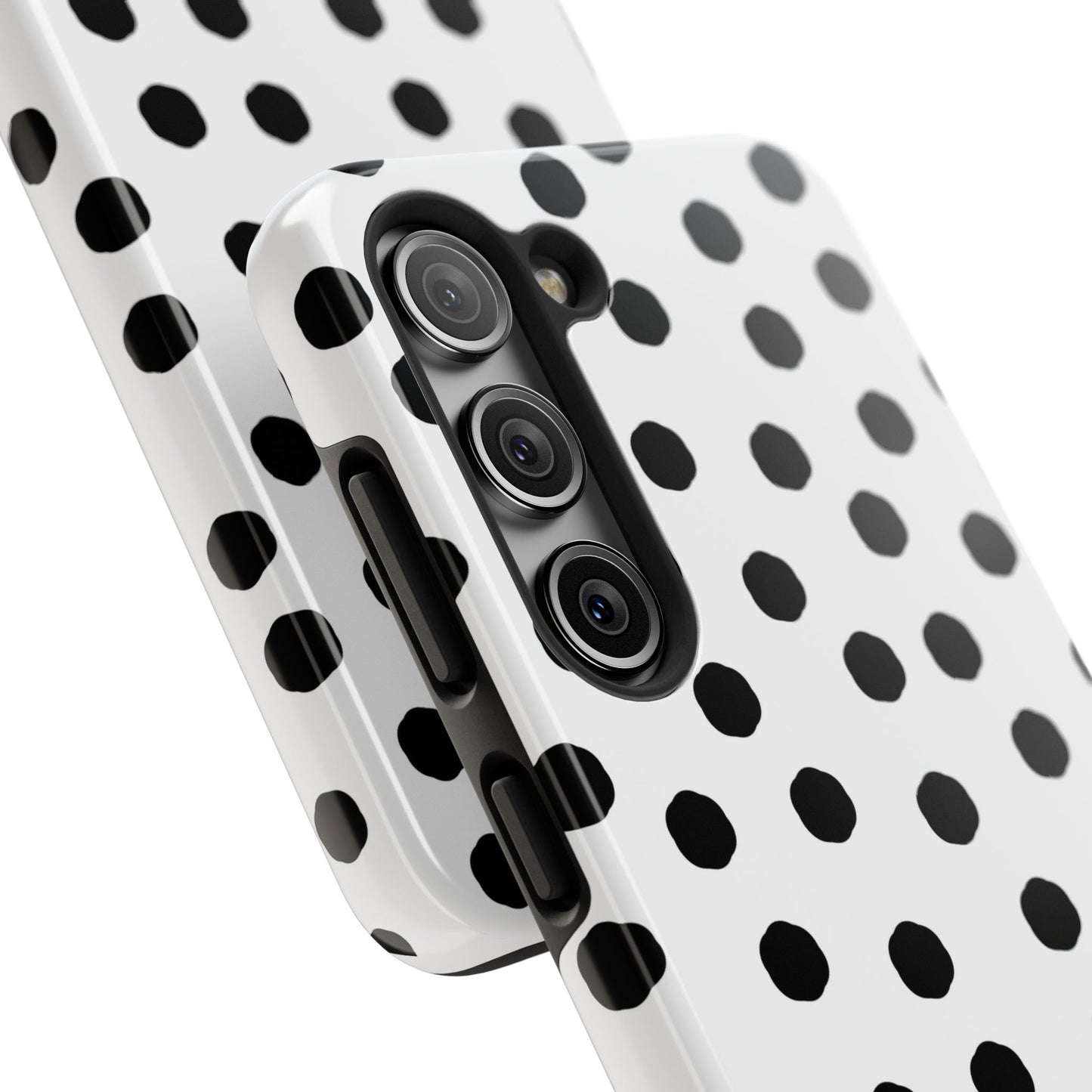 Jumbo Dots White / Black Phone Case