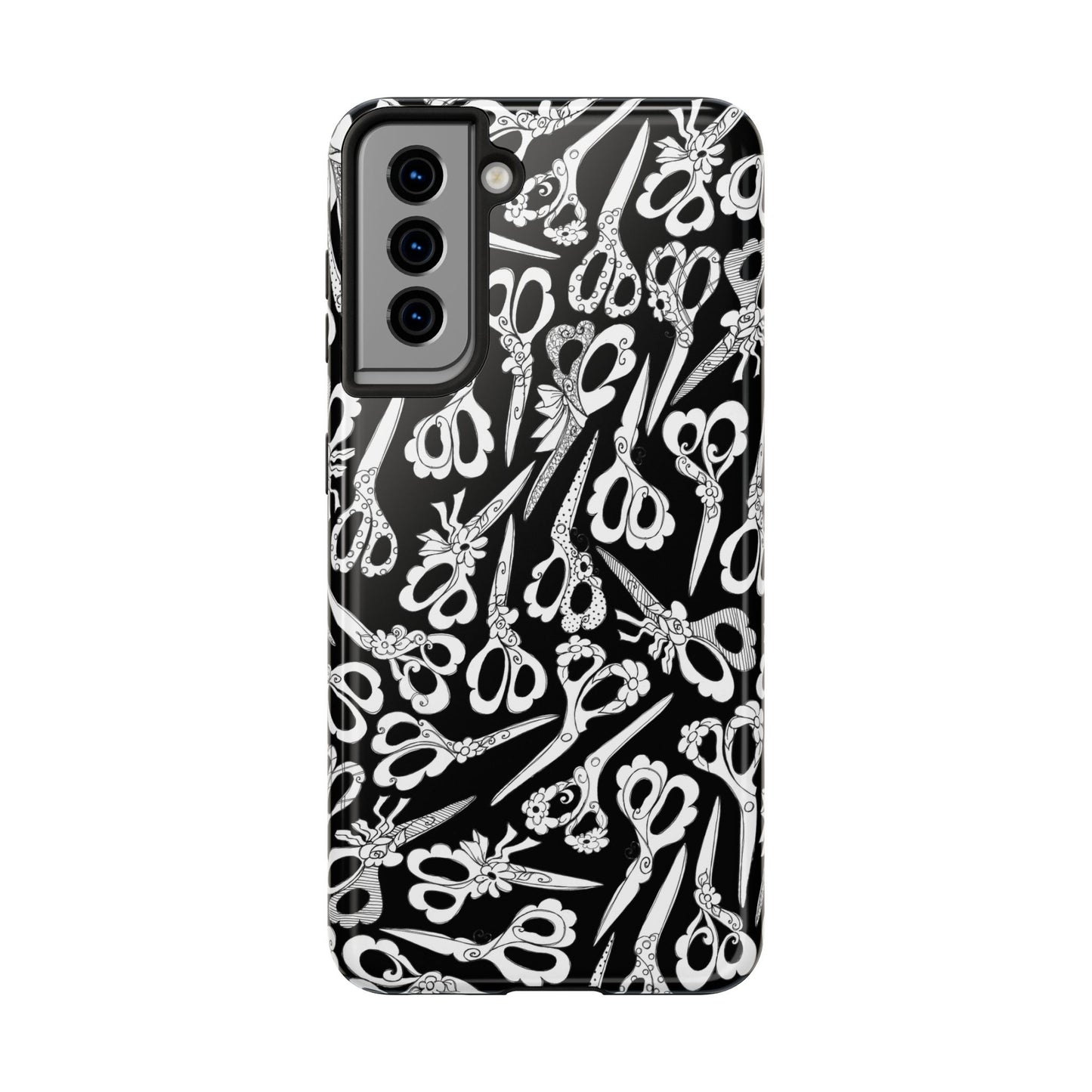 Scissor Blizzard Black Phone Case