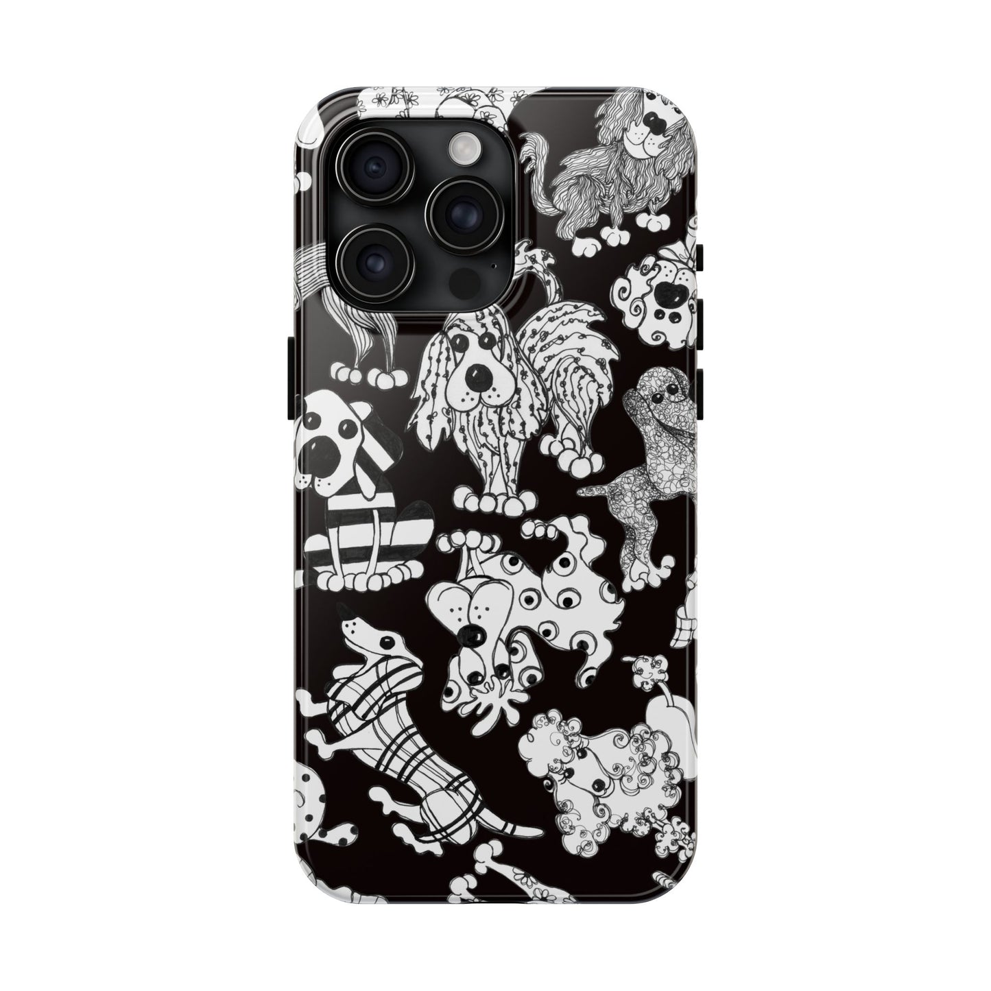 Dear Doggies Black Phone Case