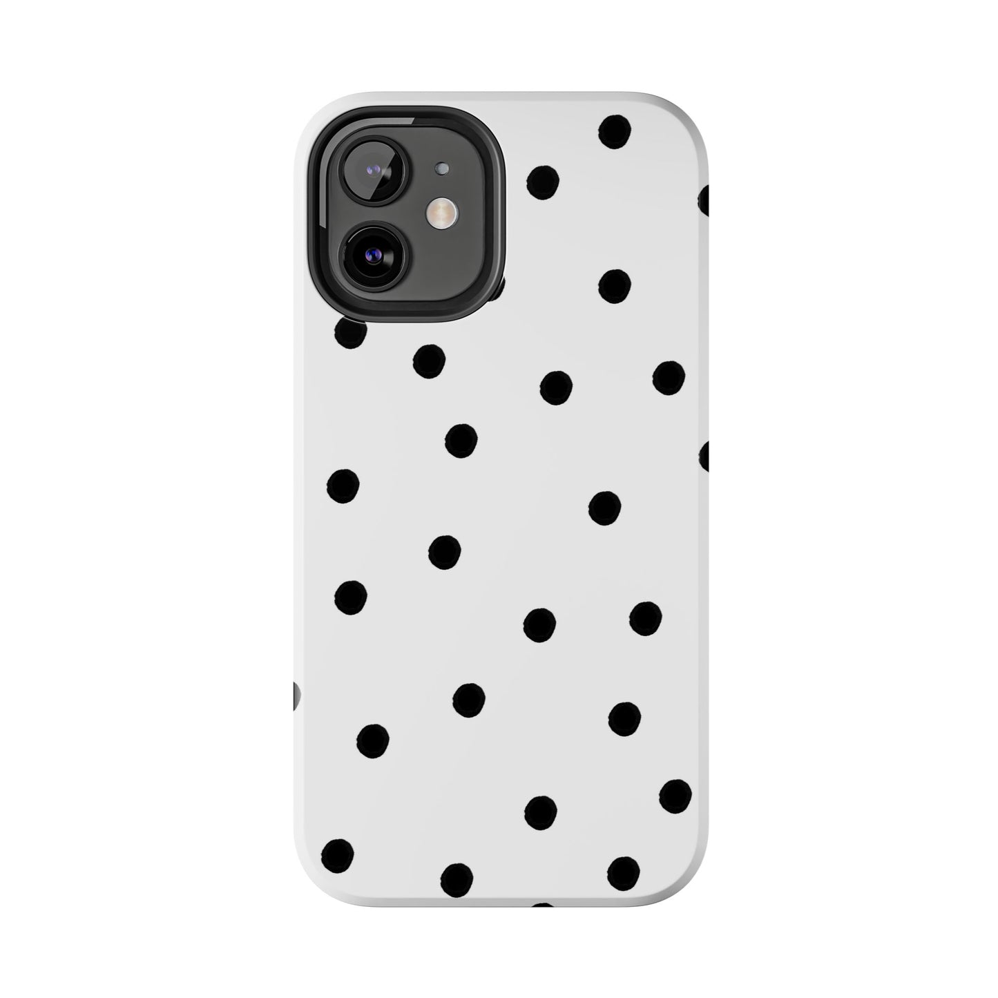 Space Dots White / Black Phone Case