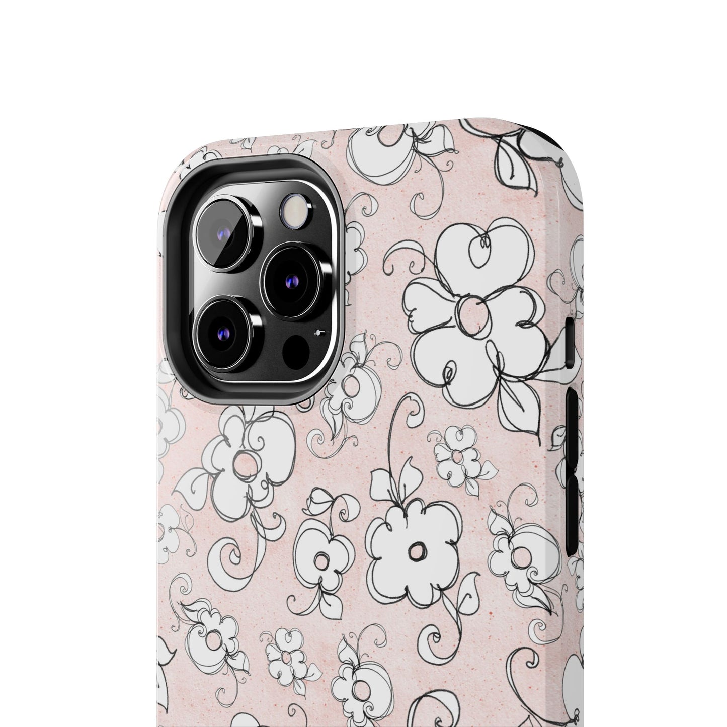 Lady Flowers Paris Pink Phone Case