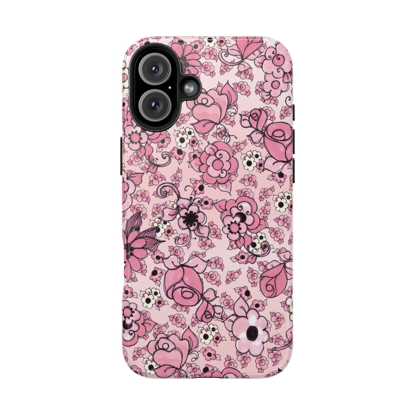 Profuse Posies Pink Phone Case