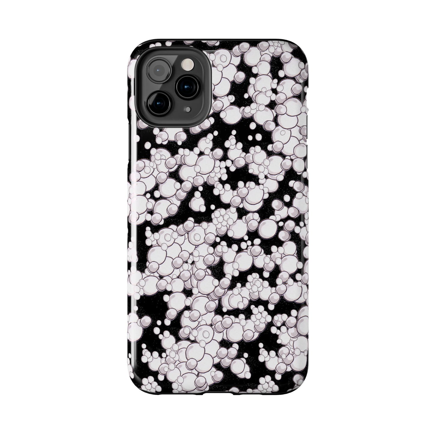 Bubble Dots Black Phone Case