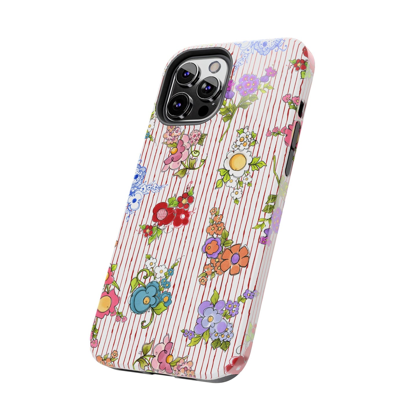 Mixed Bouquets Red / White Phone Case