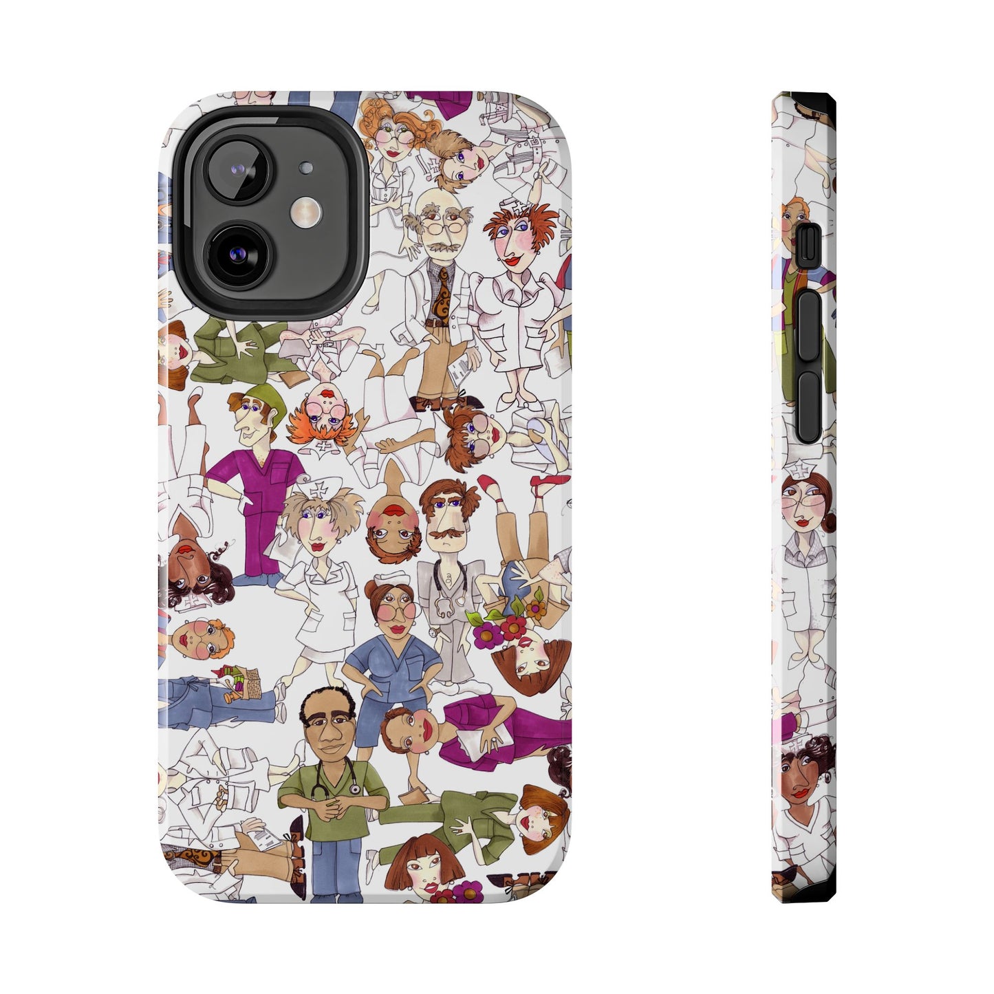 Diverse Nurse White Phone Case