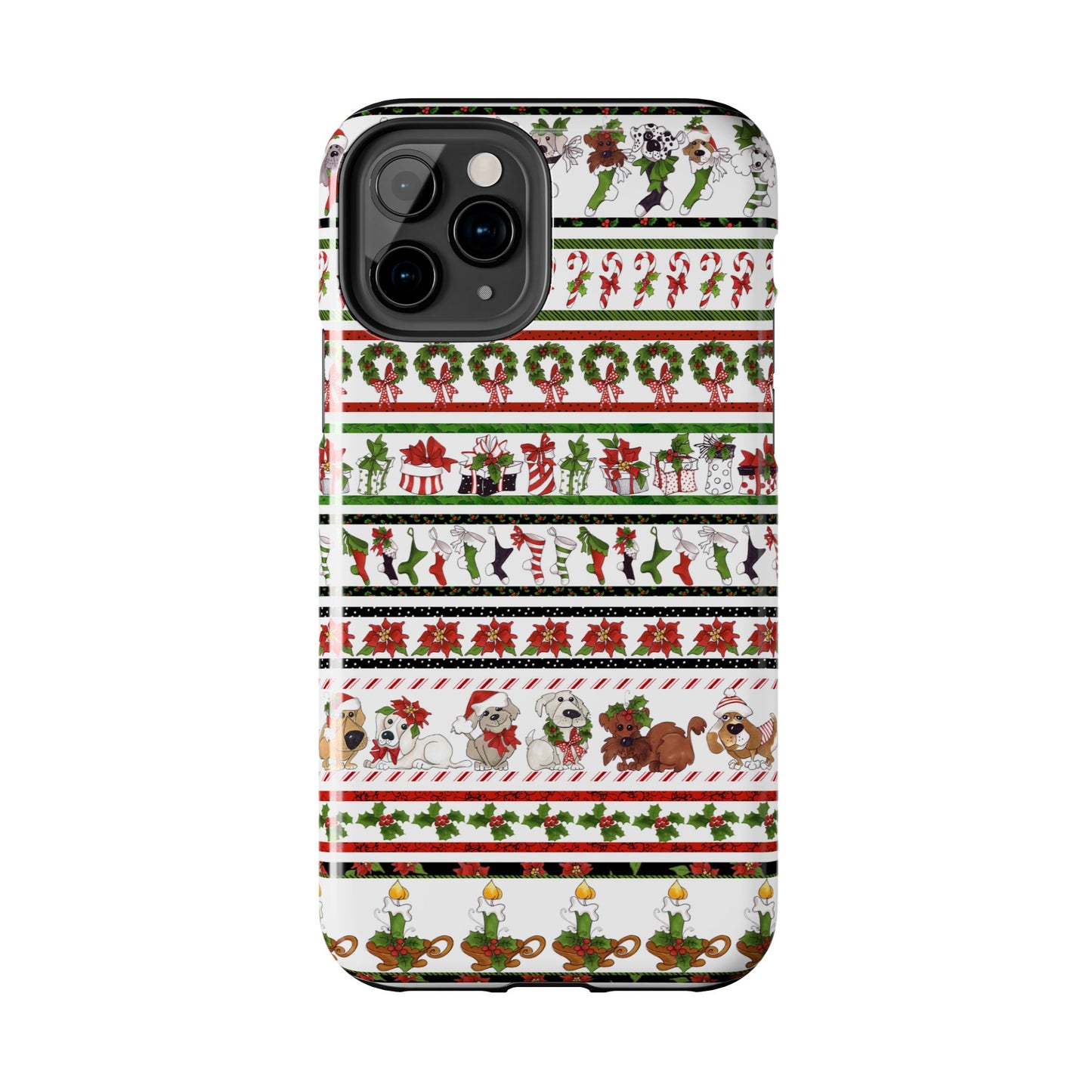 Holiday Borders White Phone Case