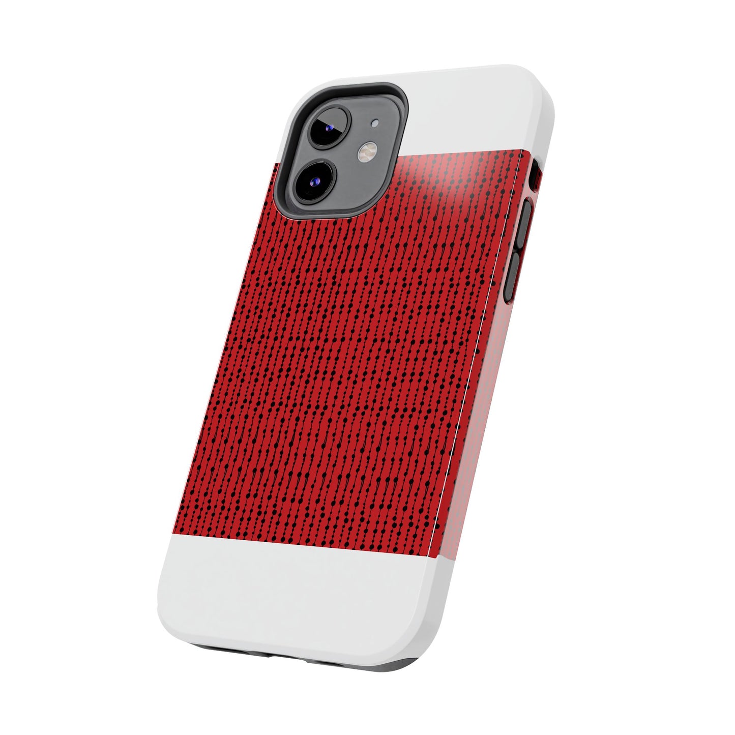 Beaded Curtain Red / Black Phone Case