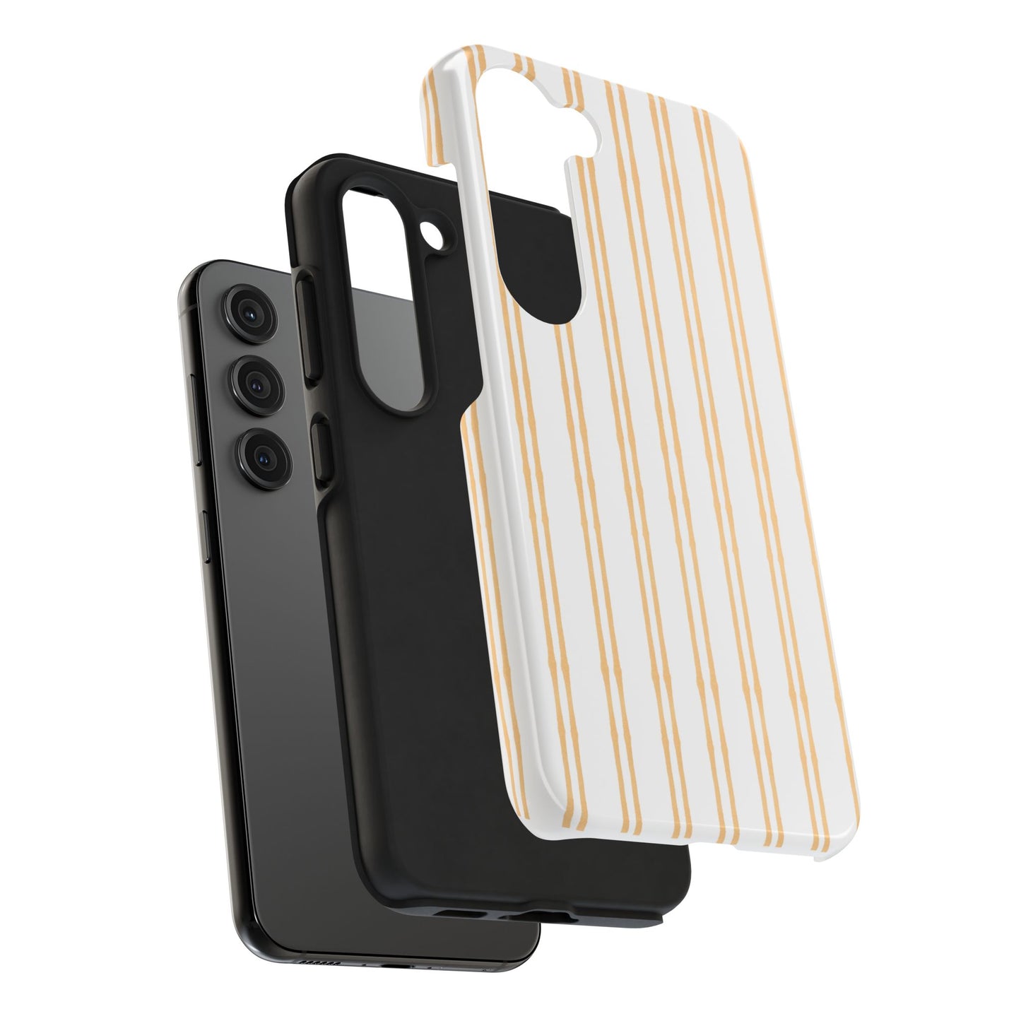 Double Stripe Yellow Phone Case