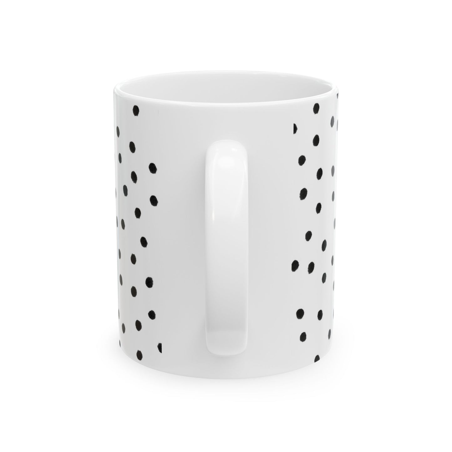 Dinky Dots White / Black Cup