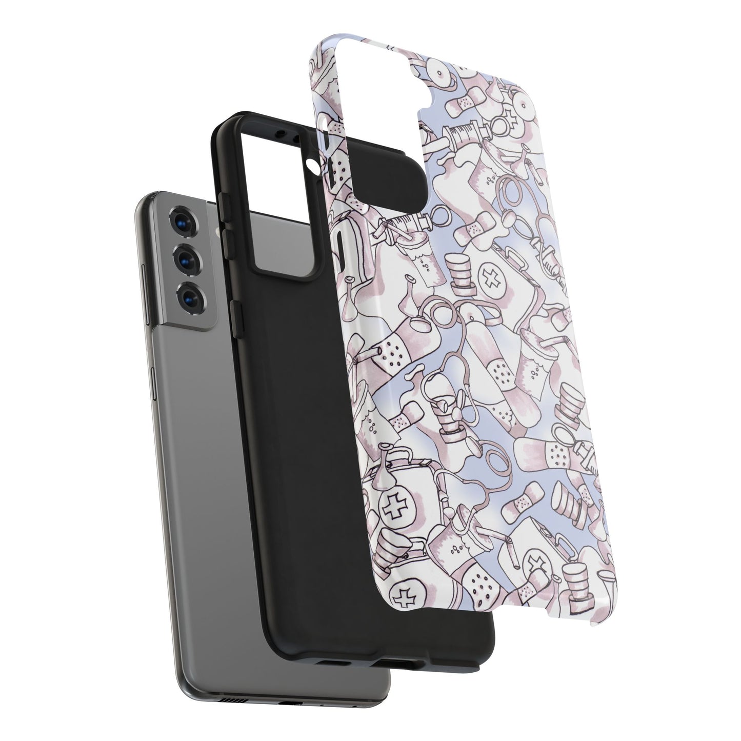 Med Stuff Blue Phone Case