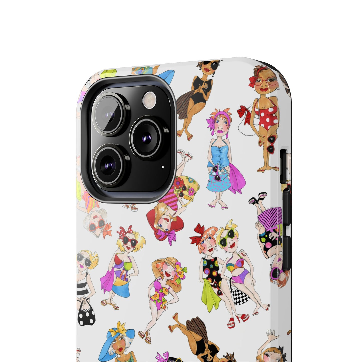 Tossed Beauties White Phone Case