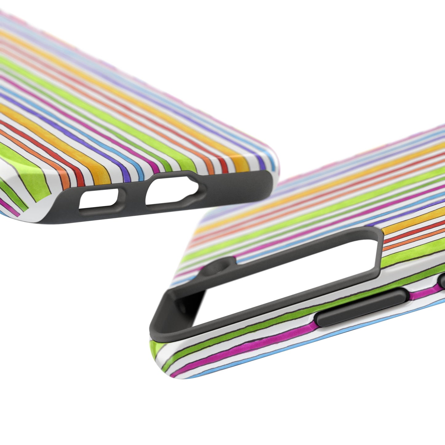 Stripe Fancy White Phone Case