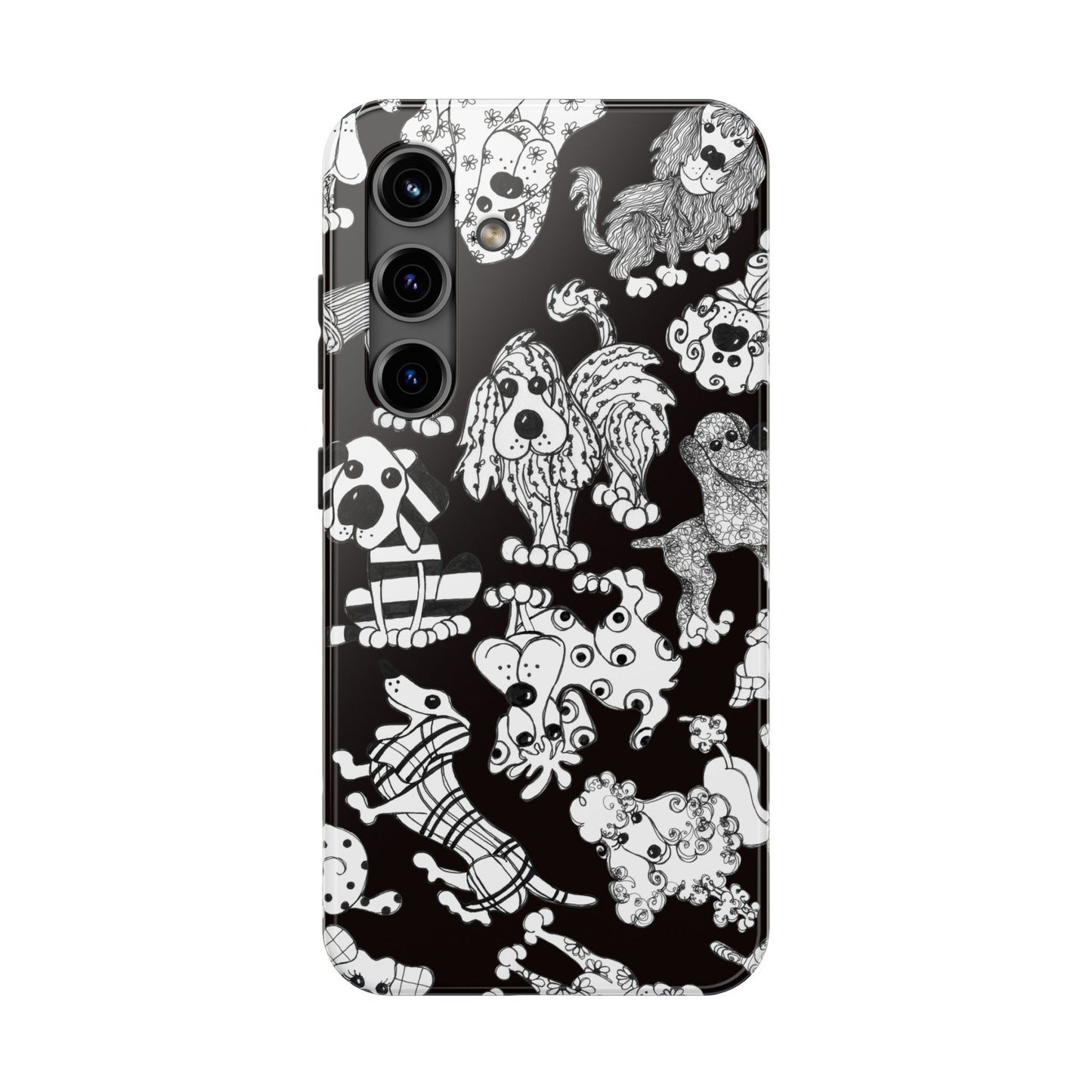 Dear Doggies Black Phone Case