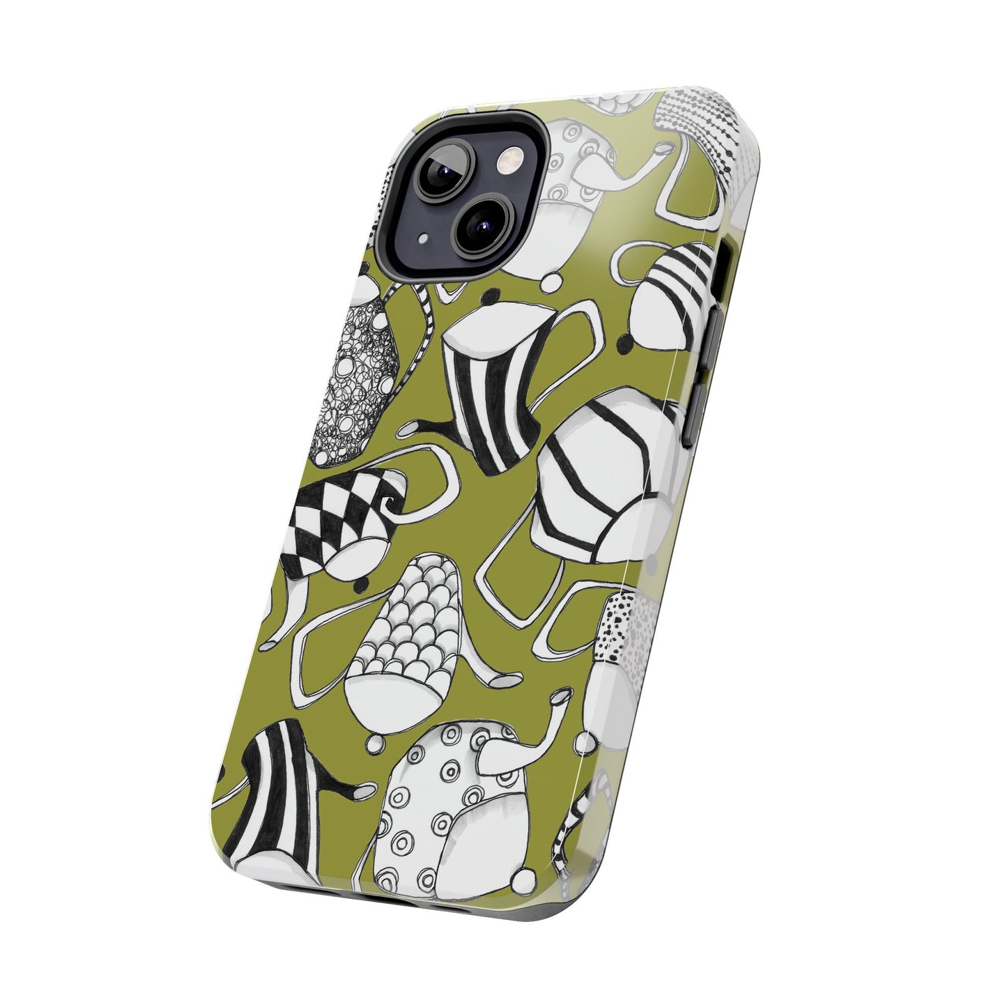 Coffee, Tea Anyone? Green Phone Case