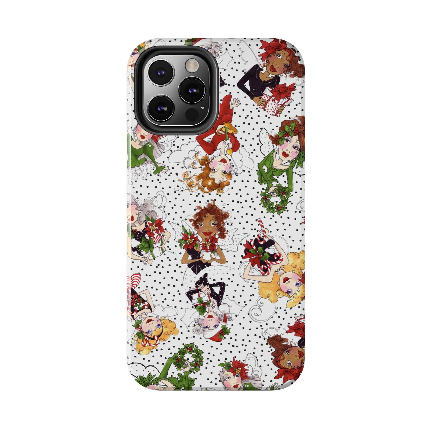 Fairy Toss White / Black Phone Case