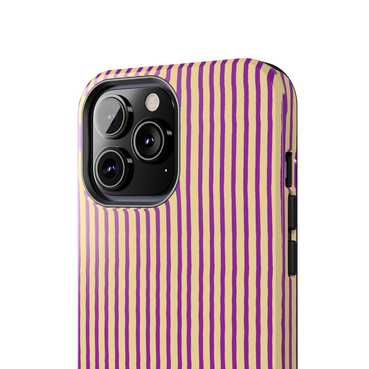 Stripe Yellow / Purple Phone Case