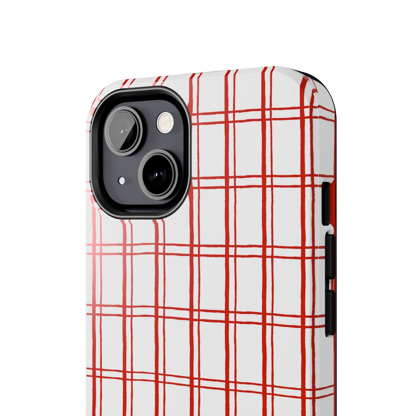 Little Plaid White / Red Phone Case