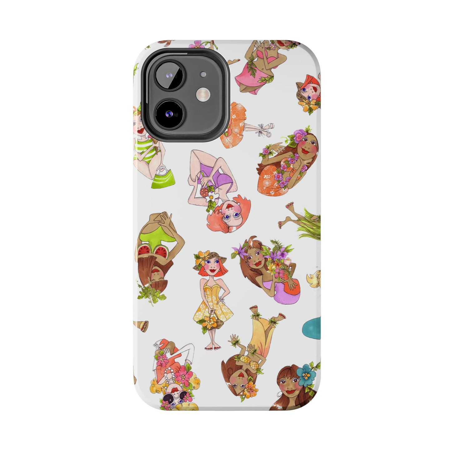 Island Toss White Phone Case